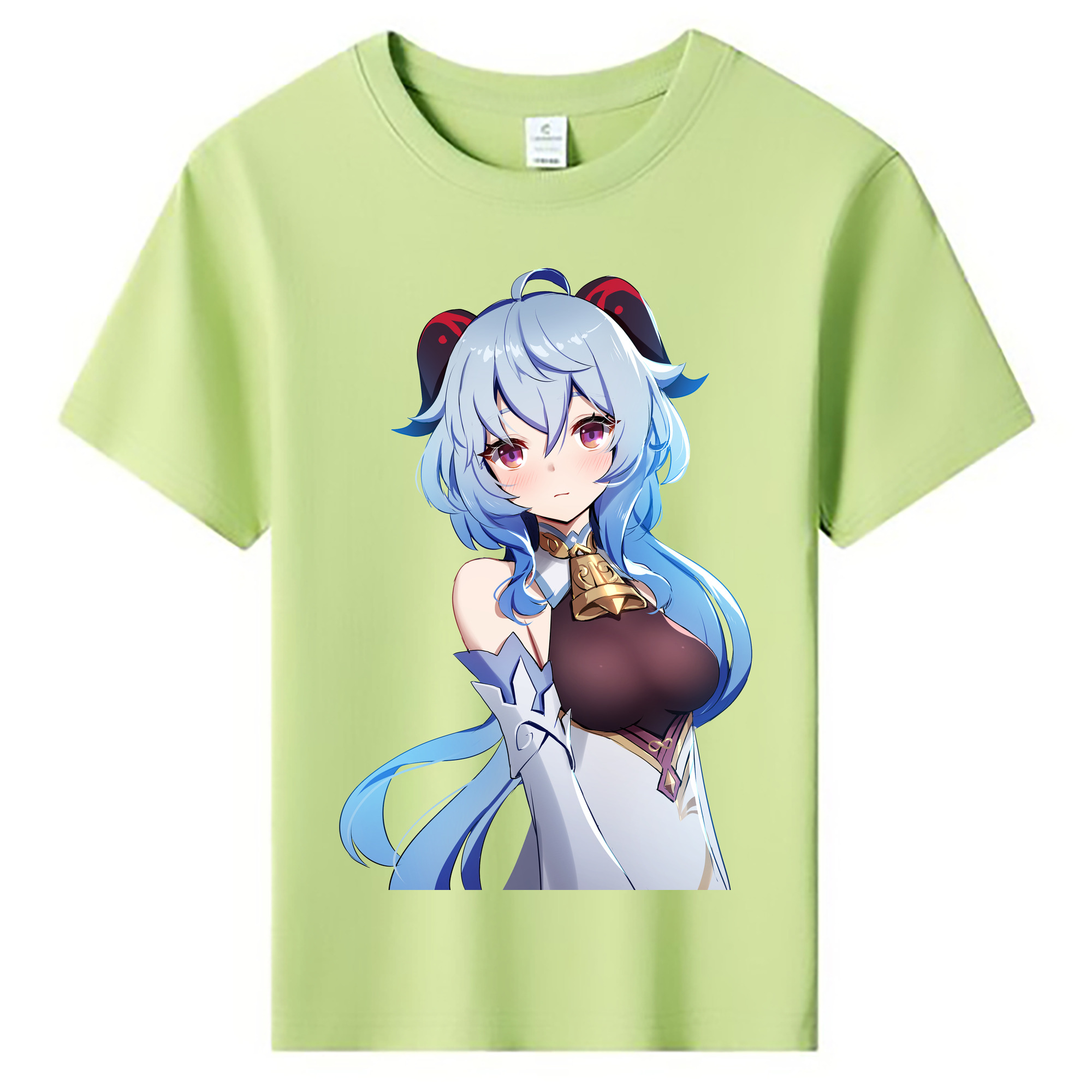 げんし神 甘雨 かんう genshin Ganyu 綿100％キッズTシャツ（フロントプリント）